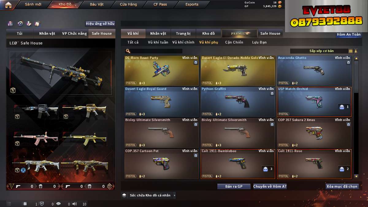 shop acc cf uy tin gia re